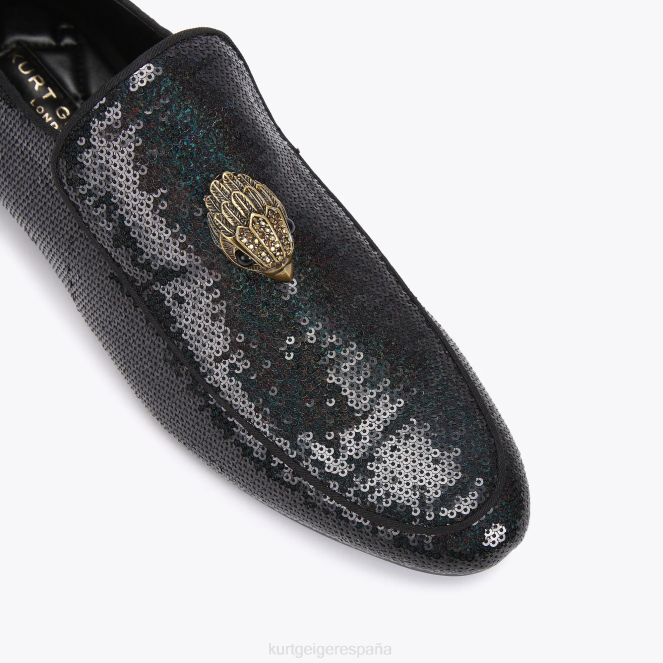 Kurt Geiger hombres lentejuelas hugh eagle de londres 2LPR633 | calzados verde negro